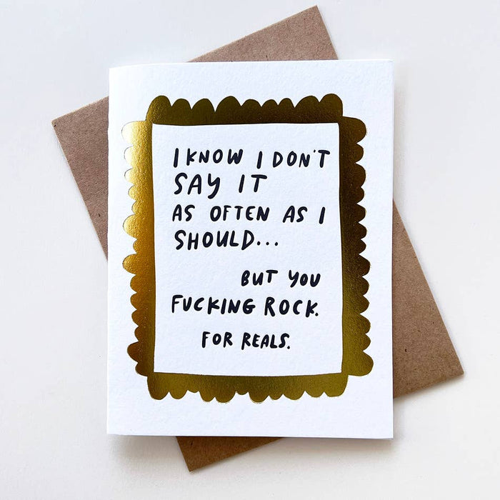 Effing Rock Card