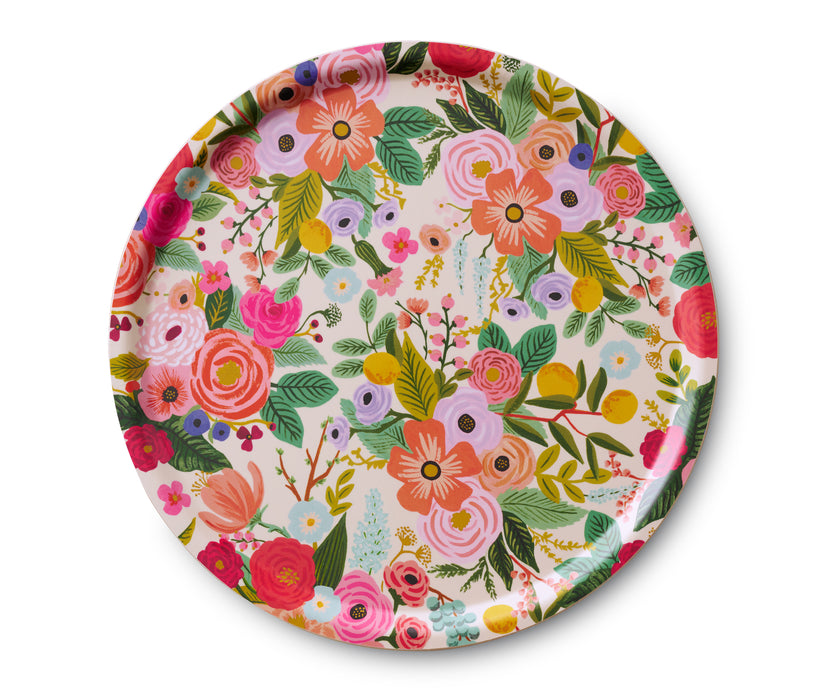 Garden Party Round Serving Tray