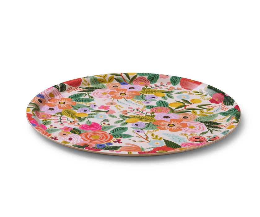 Garden Party Round Serving Tray