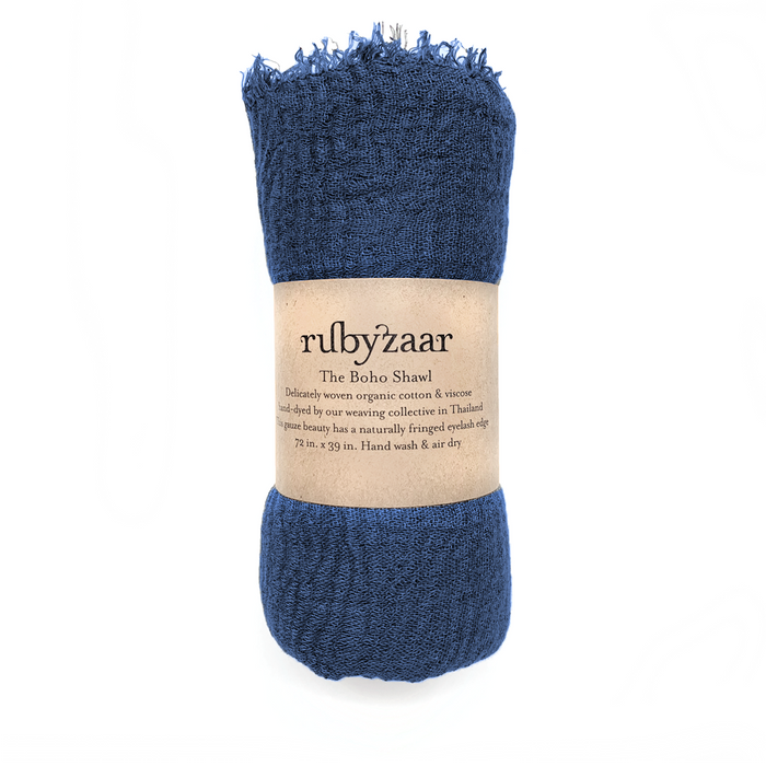 Boho Scarf, Cobalt