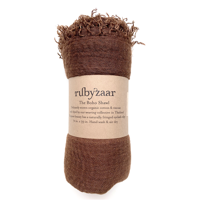 Boho Scarf, Espresso
