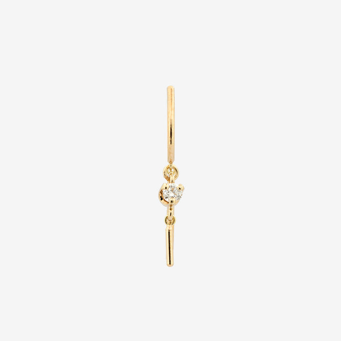 Gemstone Baby Chime Earring, 14kt Yellow Gold