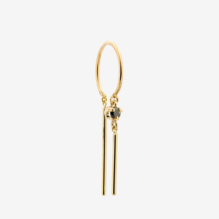 Gemstone Chime Earring, 14kt Yellow Gold