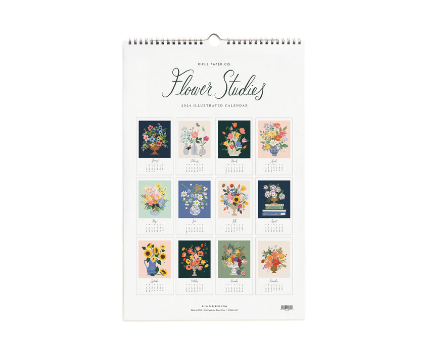 2024 Flower Studies Wall Calendar