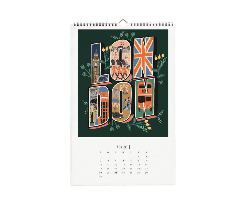 2024 Greetings from Around the World Wall Calendar