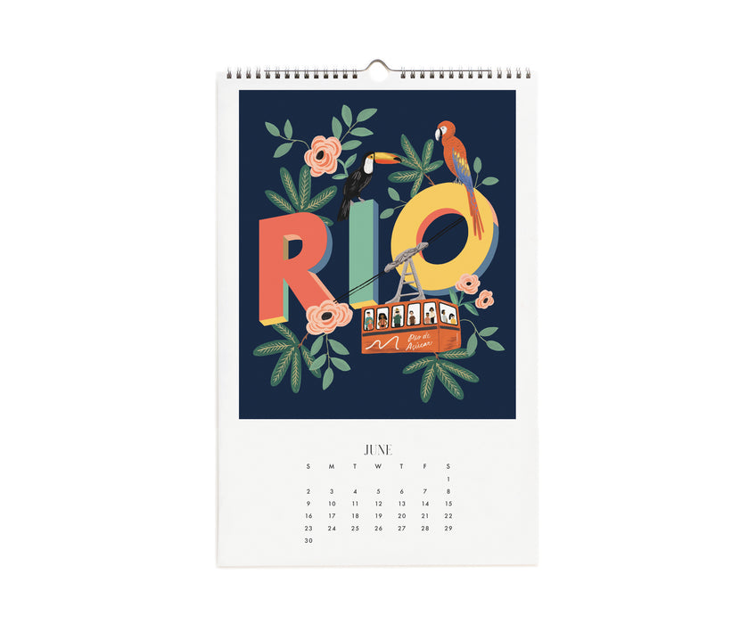 2024 Greetings from Around the World Wall Calendar