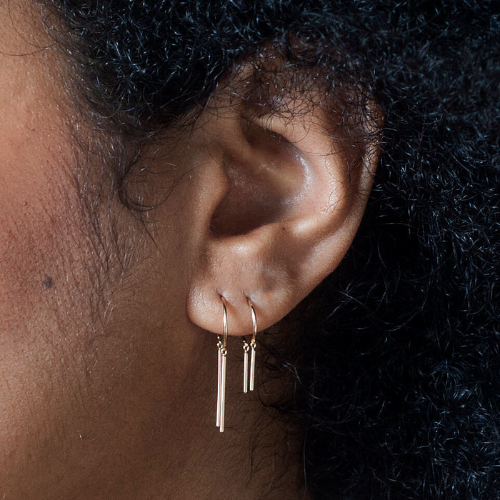 Chime Earring, 14kt Yellow Gold