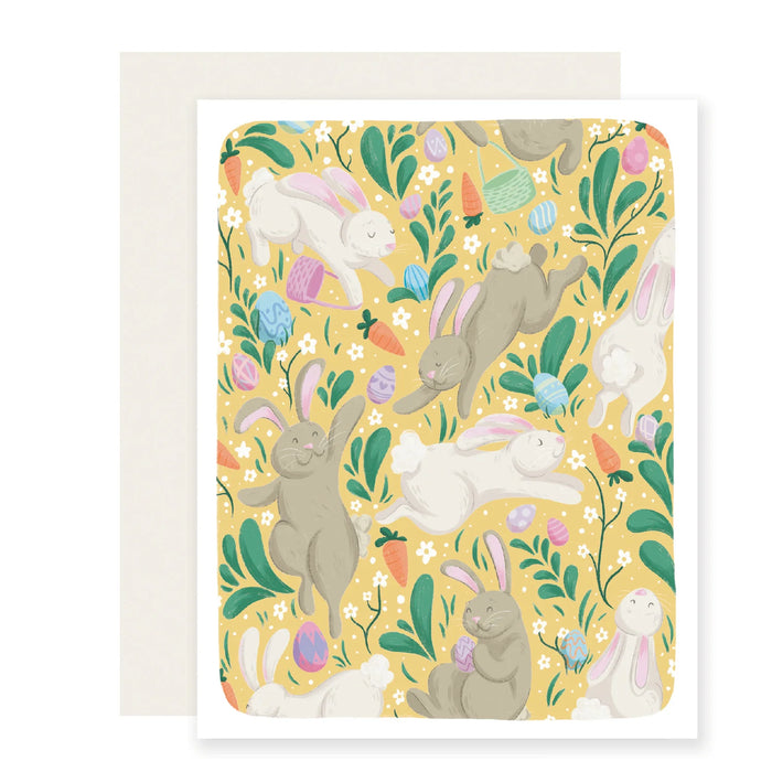 Frolicking Bunnies Card