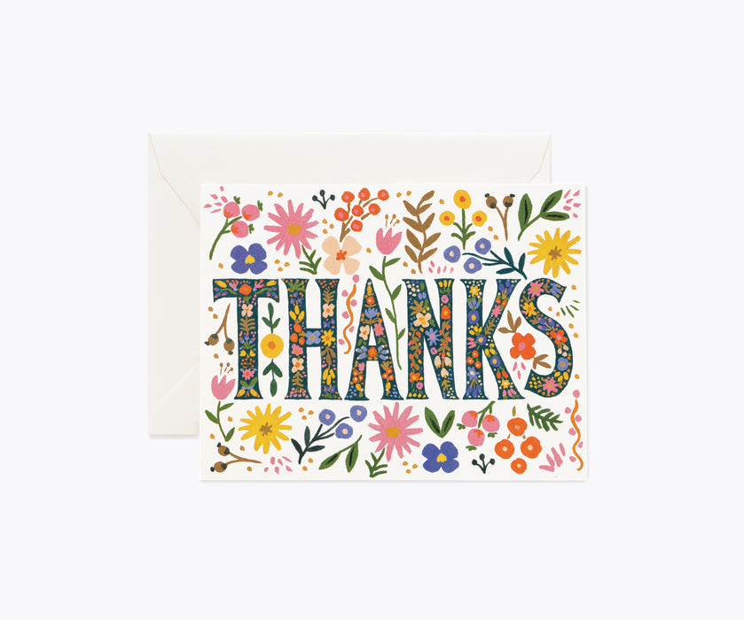 Floral Thanks Card