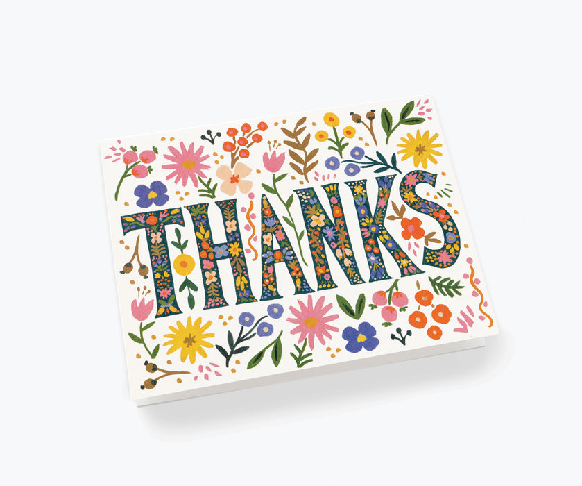 Floral Thanks Card