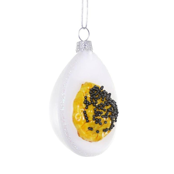 Deviled Egg with Caviar Ornament