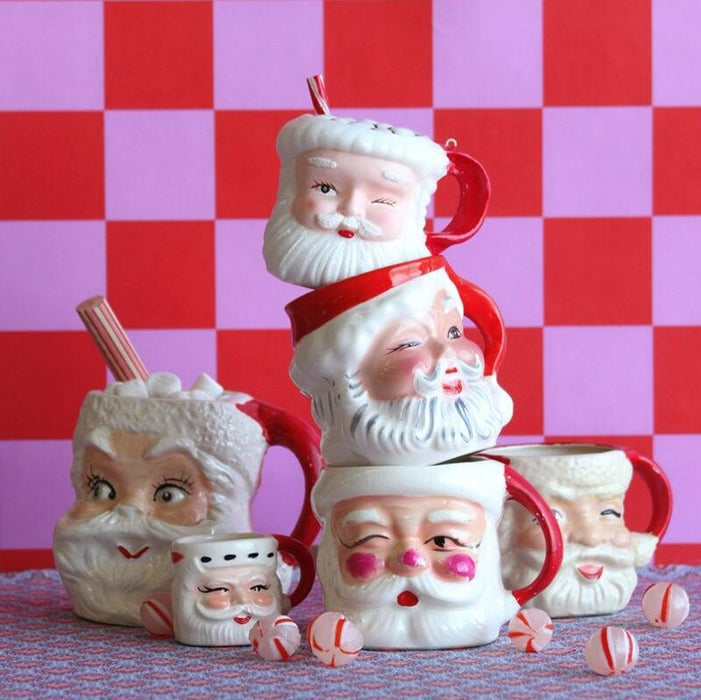 Vintage Santa Mug Ornament