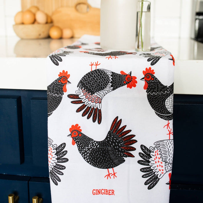 Chickens Tea Towel