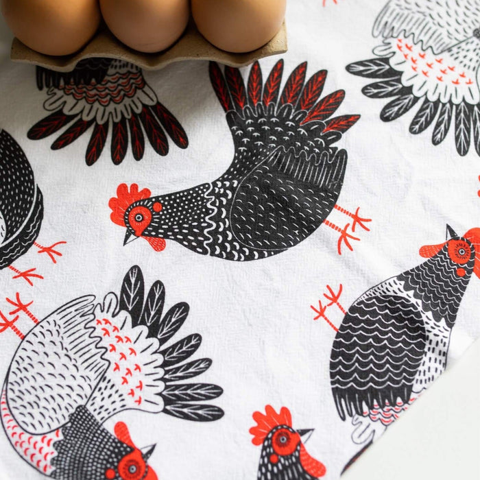 Chickens Tea Towel