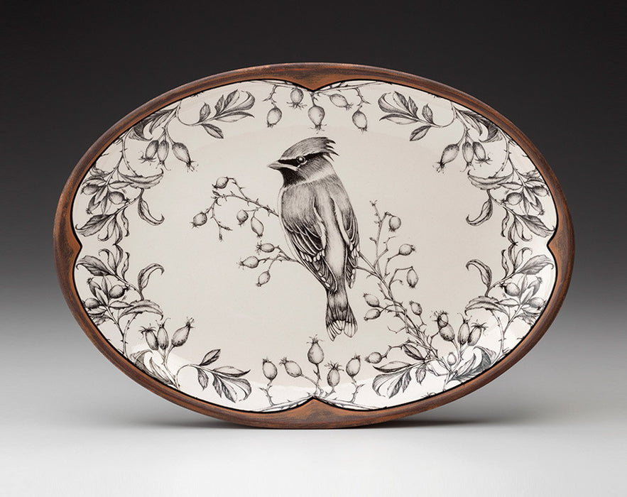 Waxwing Small Oval Platter