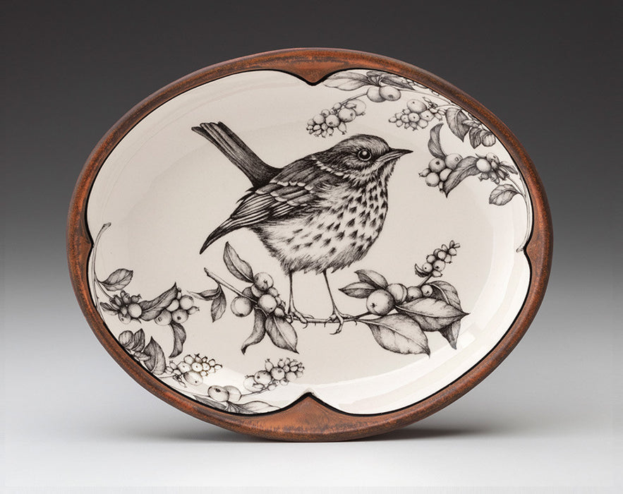 Hermit Thrush Small Serving Dish