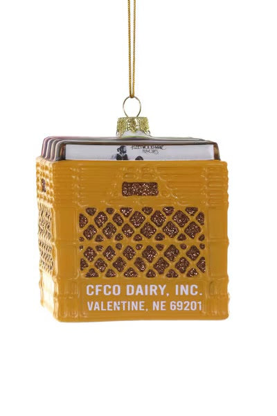 Crate of Records Ornament