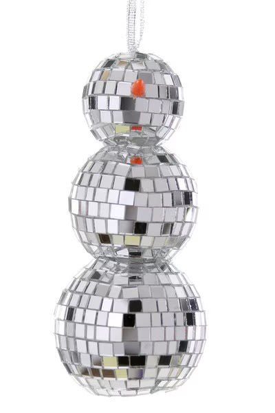 Disco Snowman Ornament