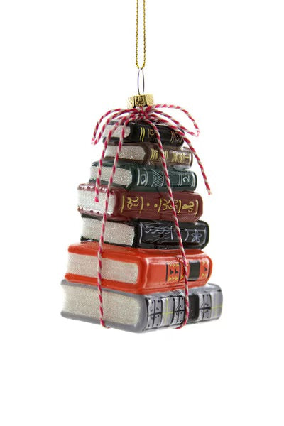 Stack of Books Ornament