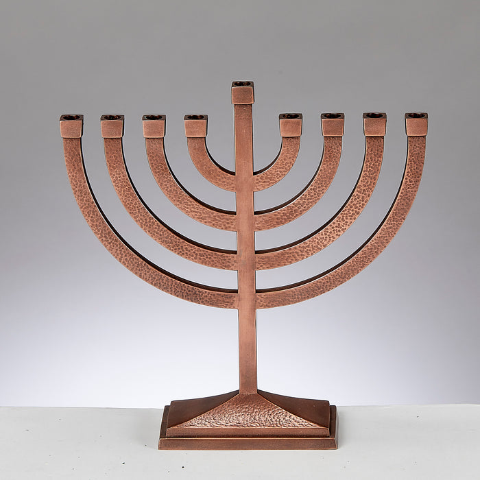 Hammered Menorah, Copper