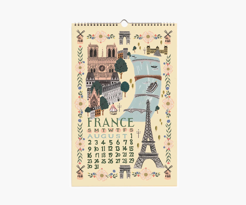 2026 World Travel Wall Calendar