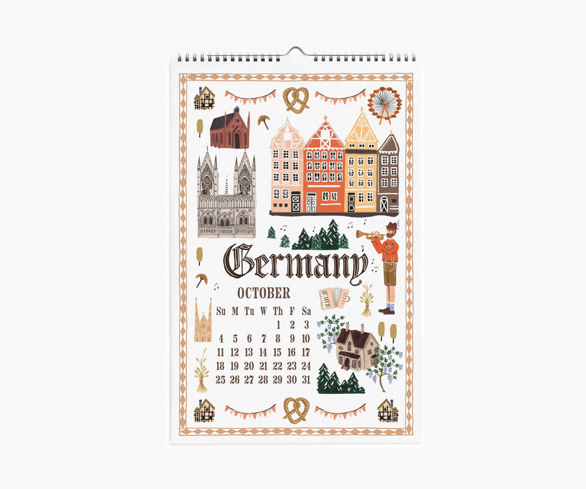 2026 World Travel Wall Calendar