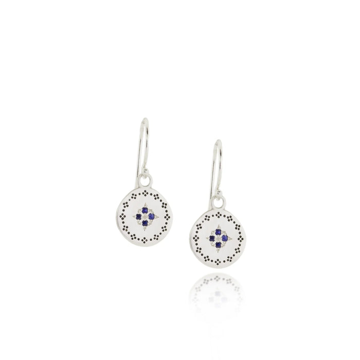 Four Star Nostalgia Earrings, Sapphire
