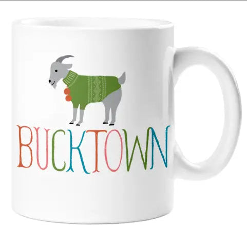 Bucktown Winter Goat Mug