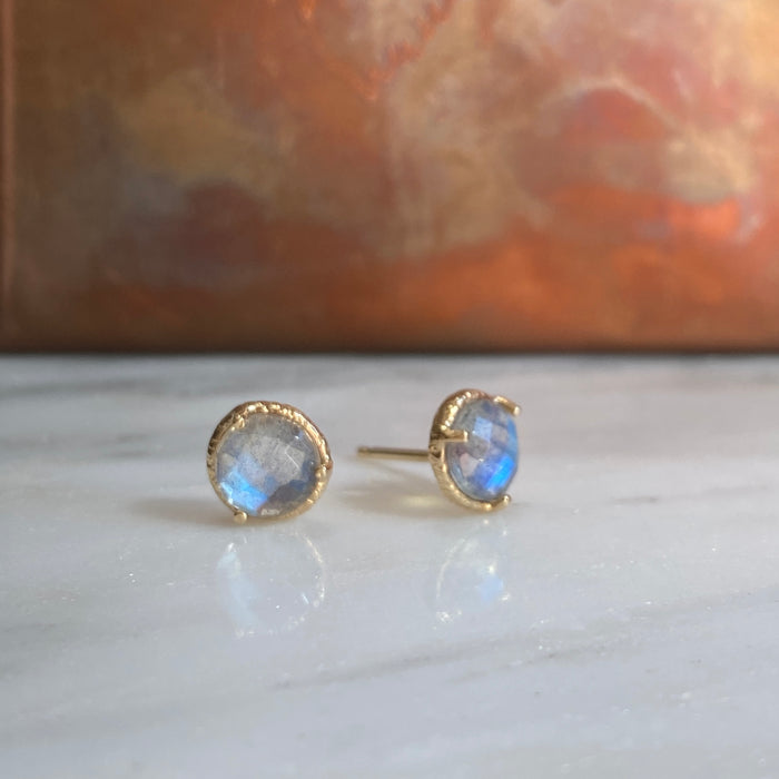 14kt Gold Labradorite Studs