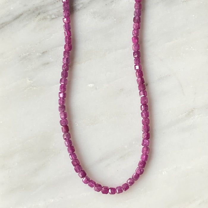 Seed + Ruby Necklace