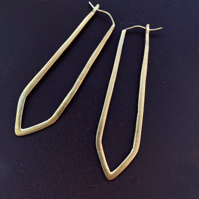 marquis hoops earrings