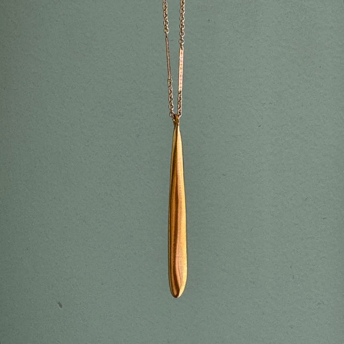 Long drop necklace: Vermeil
