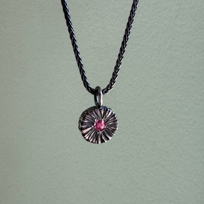 Little Circle with Pink Sapphire
