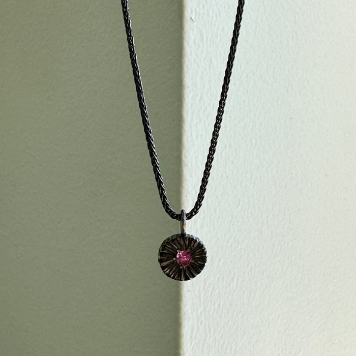 Little Circle with Pink Sapphire