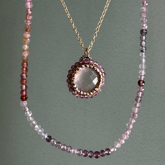 Strand of Lilac Spinel