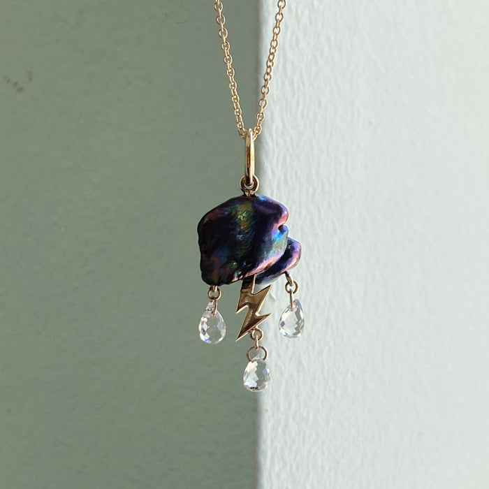 Petite Dark Cloud Charm