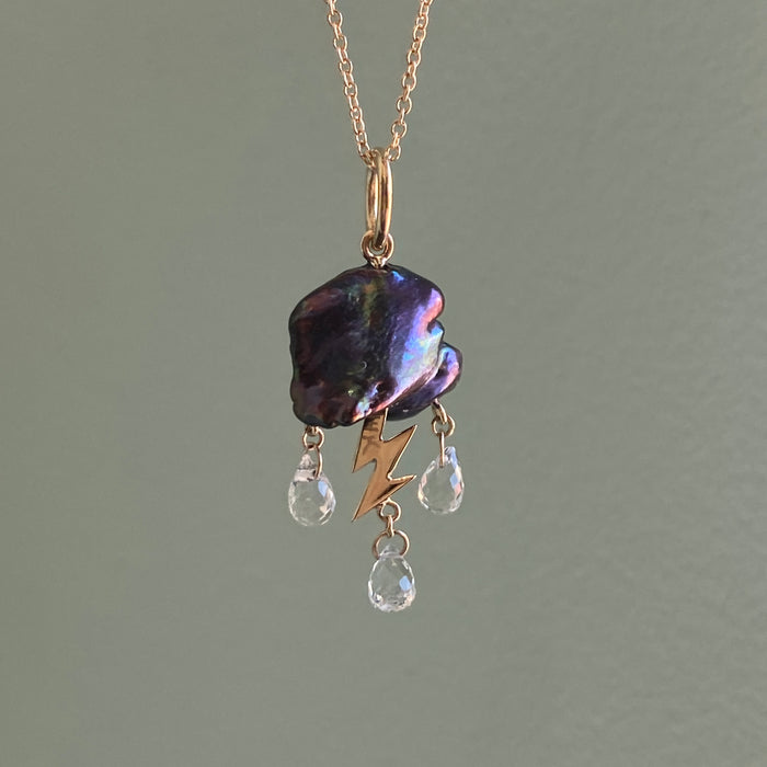 Petite Dark Cloud Charm