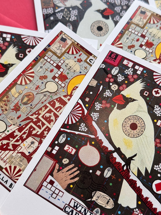 Box of Snowbirds, set of 8 cards and envelopes