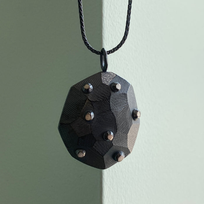 Large Faceted Rock Top Pendant