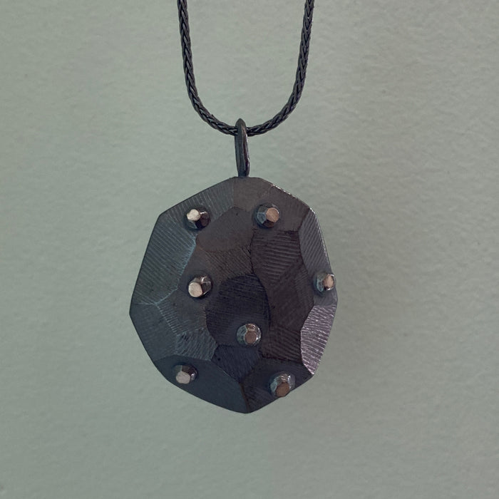 Large Faceted Rock Top Pendant
