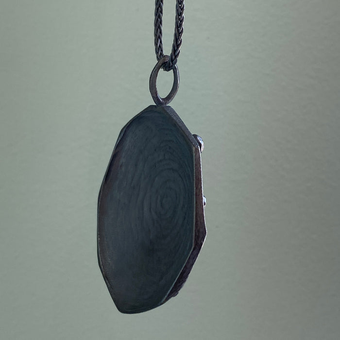 Large Faceted Rock Top Pendant