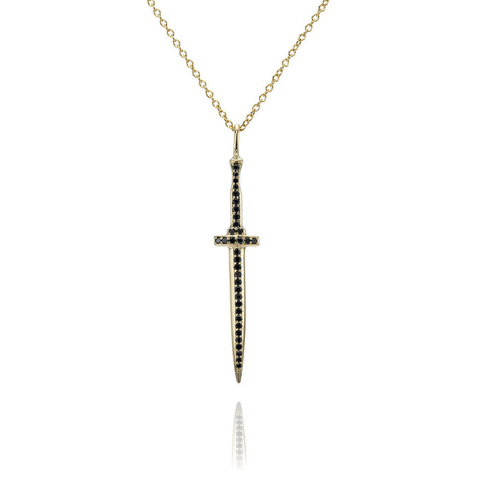 Drippin' Dagger Pendant, Black Diamond