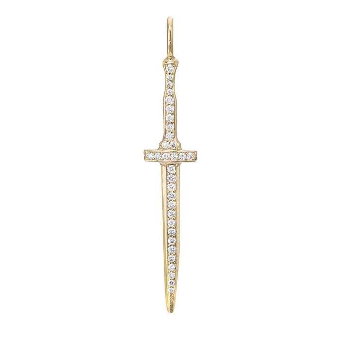 Drippin' Dagger Pendant, White Diamond