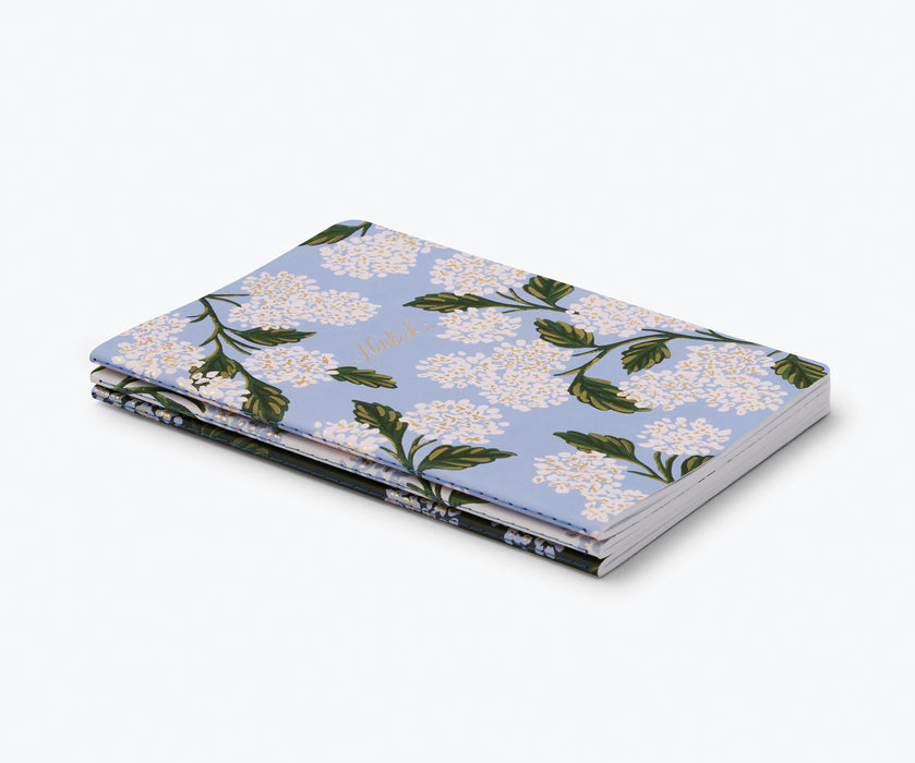 Hydrangea Notebooks, Set of 3