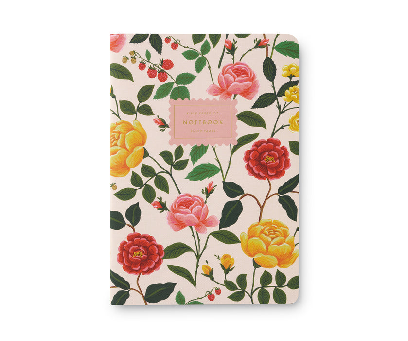 Roses Notebooks, Set of 3