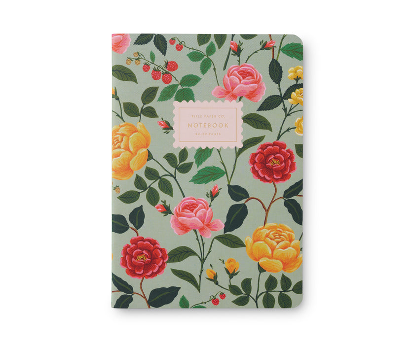 Roses Notebooks, Set of 3