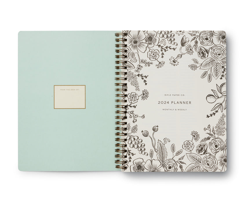 2024 Flores 12 Month Soft Spiral Planner