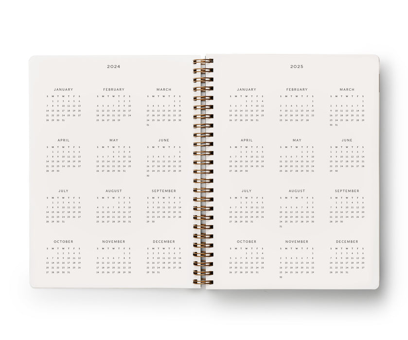 2024 Flores 12 Month Soft Spiral Planner