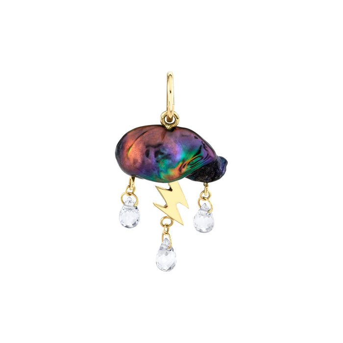 Petite Dark Cloud Charm