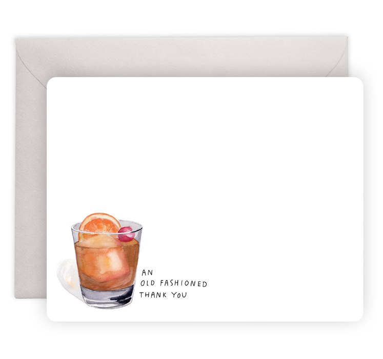 Old Fashioned Flat Notes, Box of 8